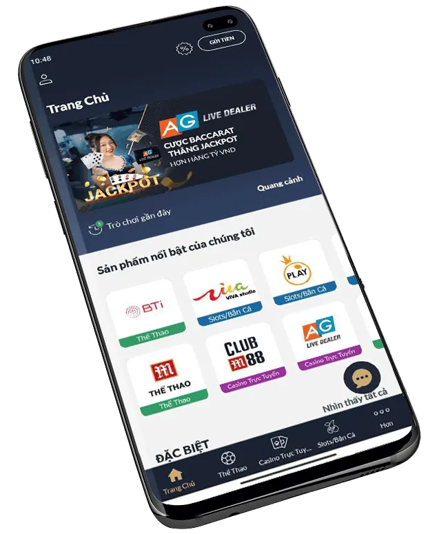 Giao diện ứng dụng bet999 app trên điện thoại di động, thân thiện và dễ sử dụng